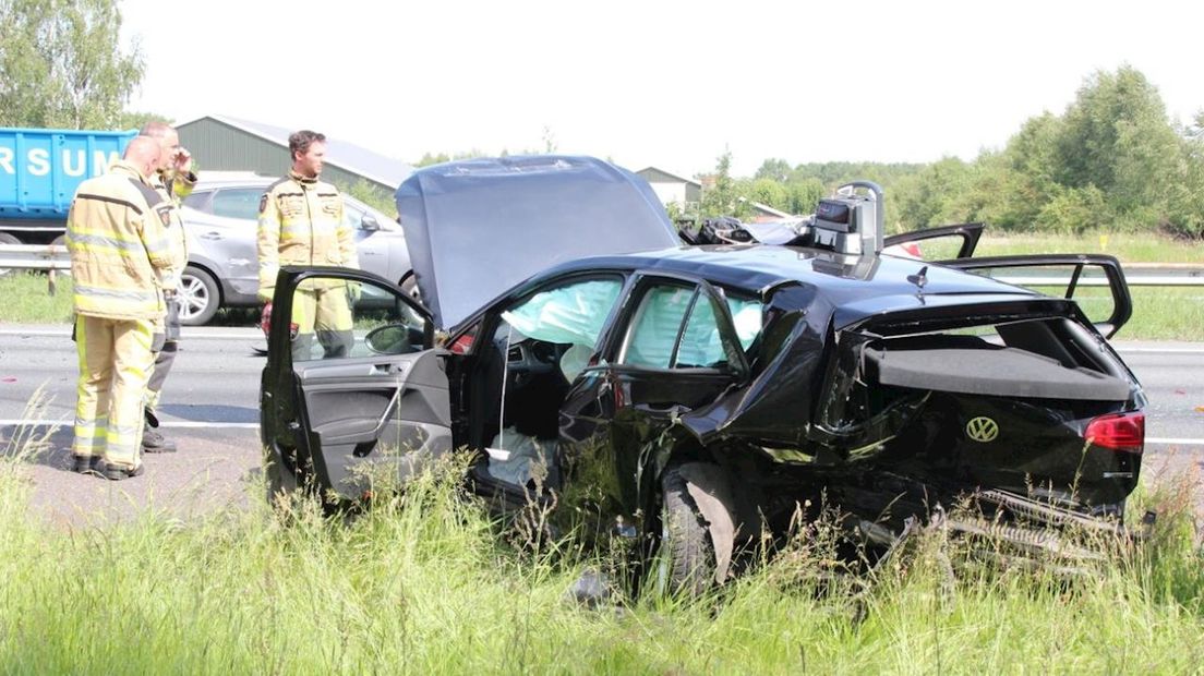 A1 Bij Bathmen Afgesloten Na Ernstig Ongeluk Met Meerdere Voertuigen