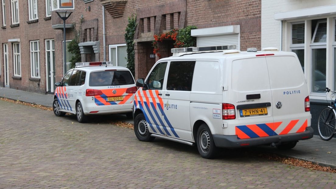 Politieauto's in Van der Spiegelstraat, Vlissingen