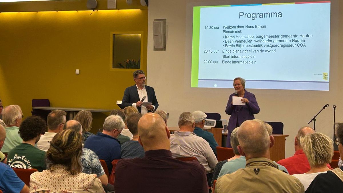 Veel vragen over asielzoekerscentrum tijdens bewonersbijeenkomst in Houten