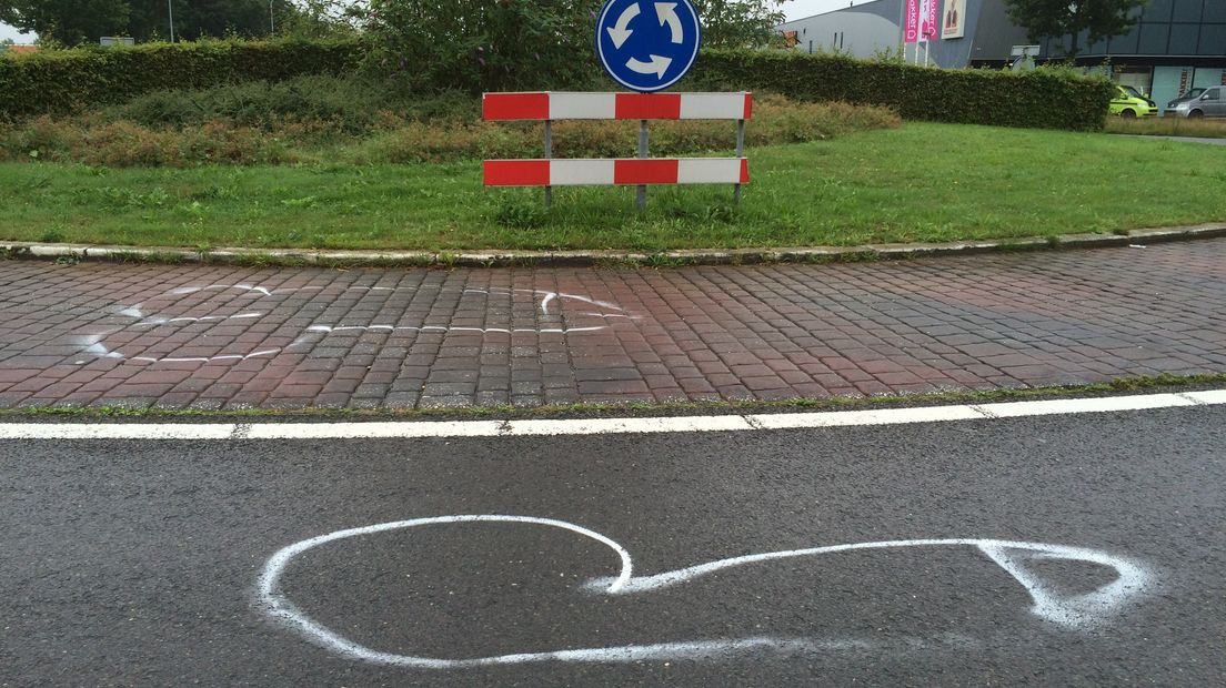 De piemels bij de rotonde in Marsdijk (Rechten: RTV Drenthe / Margriet Benak)