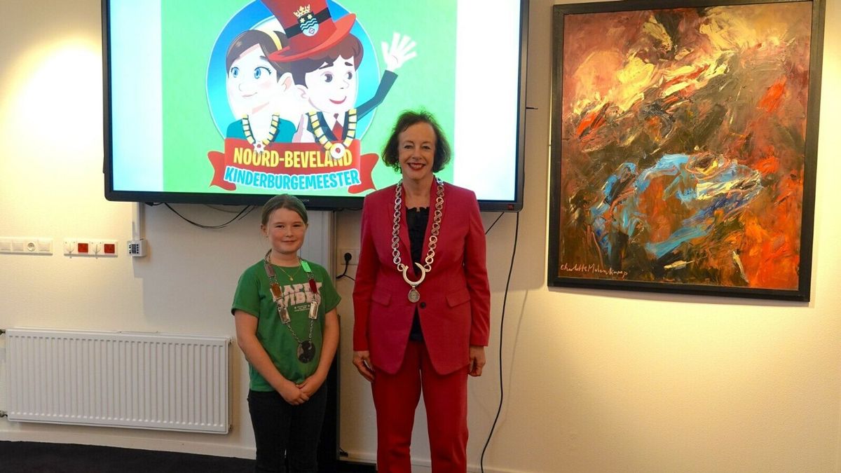 Noor Goossen (11) de derde kinderburgemeester van Noord-Beveland