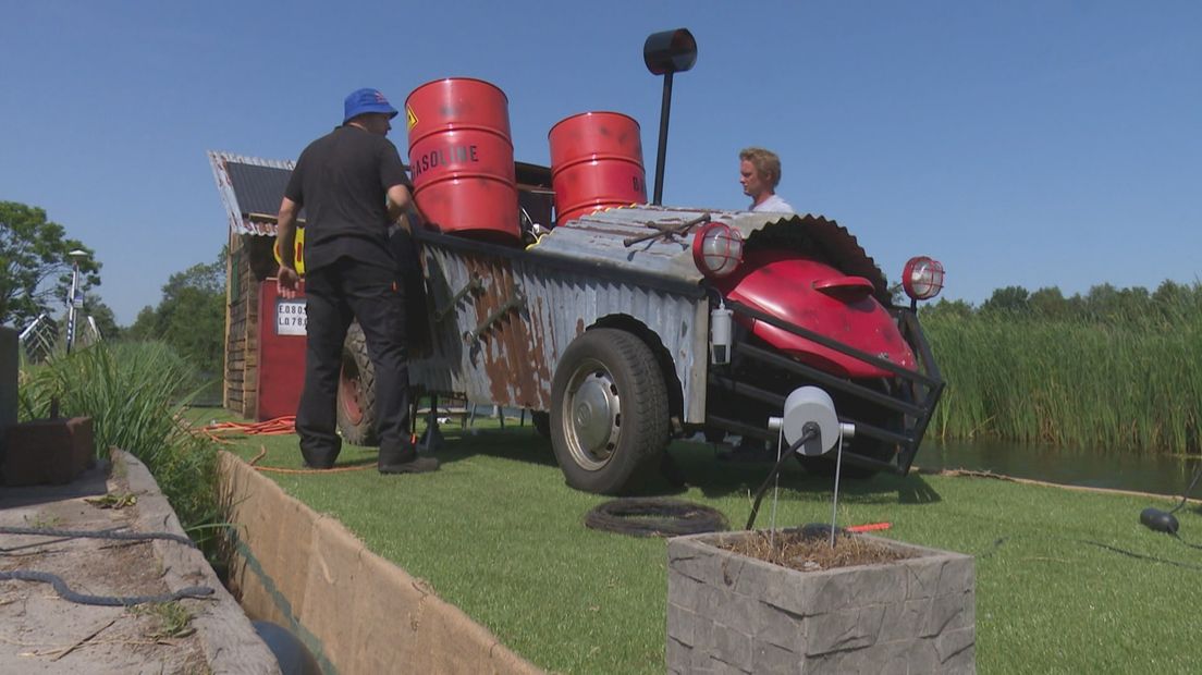 Vriendengroep de Polderboys bouwt aan de gondel in 2019