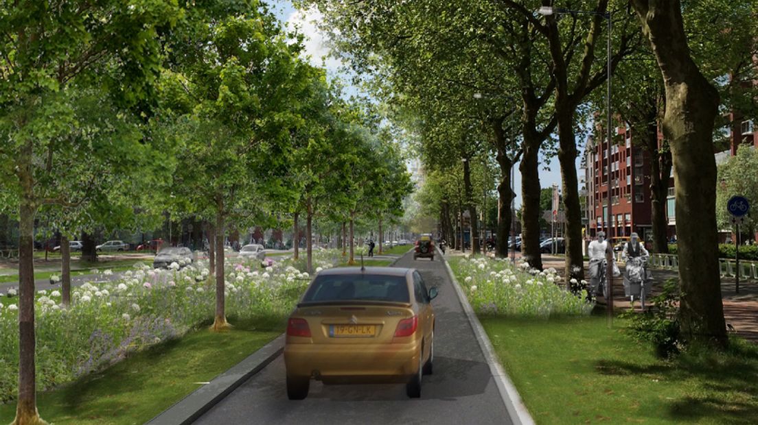 Utrecht investeert in groen, onder meer door de aanleg van een groene stadsboulevard op 't Goylaan.