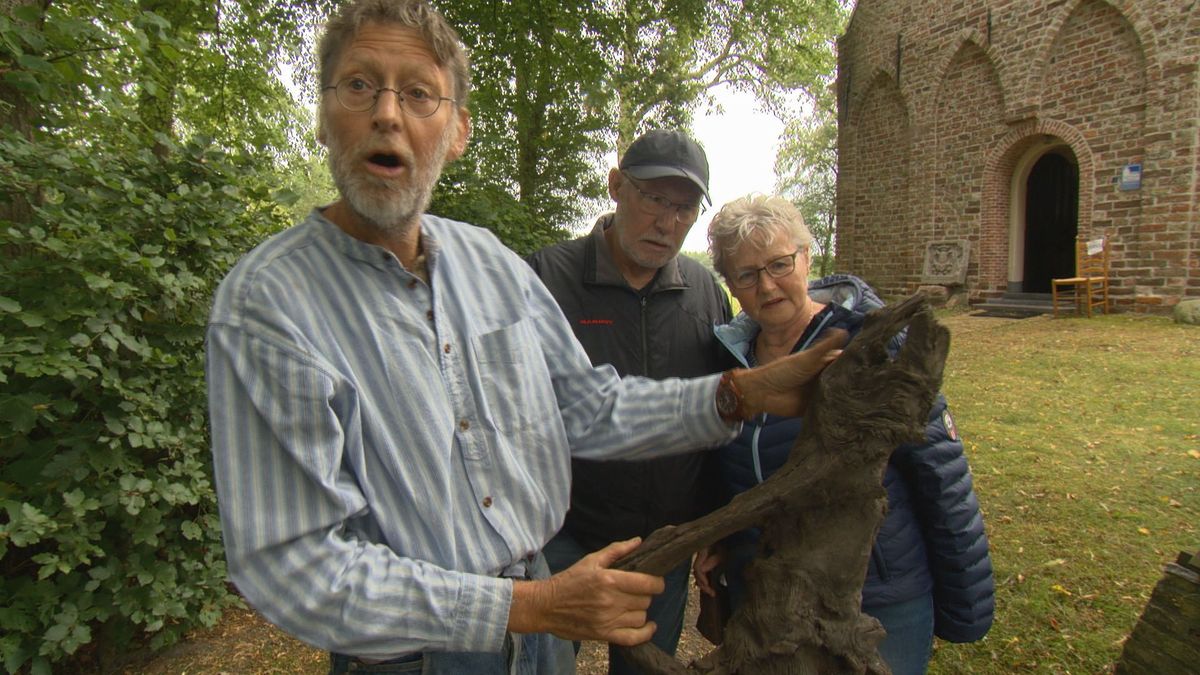 VIDEO: Man uit Nij Beets bewerkt eikenhout van zesduizend jaar oud