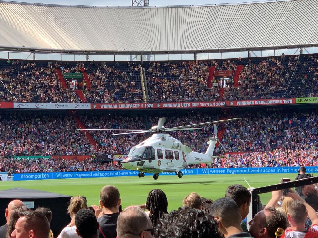 De helikopter in De Kuip