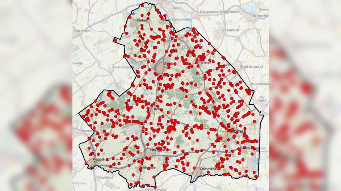 'Heel Drenthe is een grote hotspot' (Rechten: Faunabeheereenheid Drenthe)