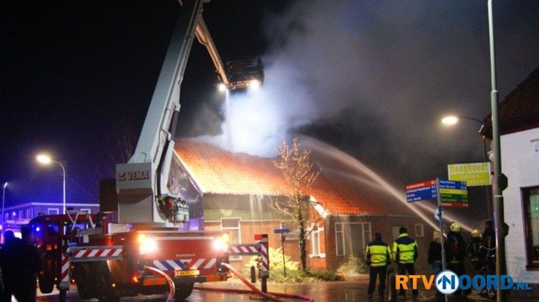 De brand in Wedde