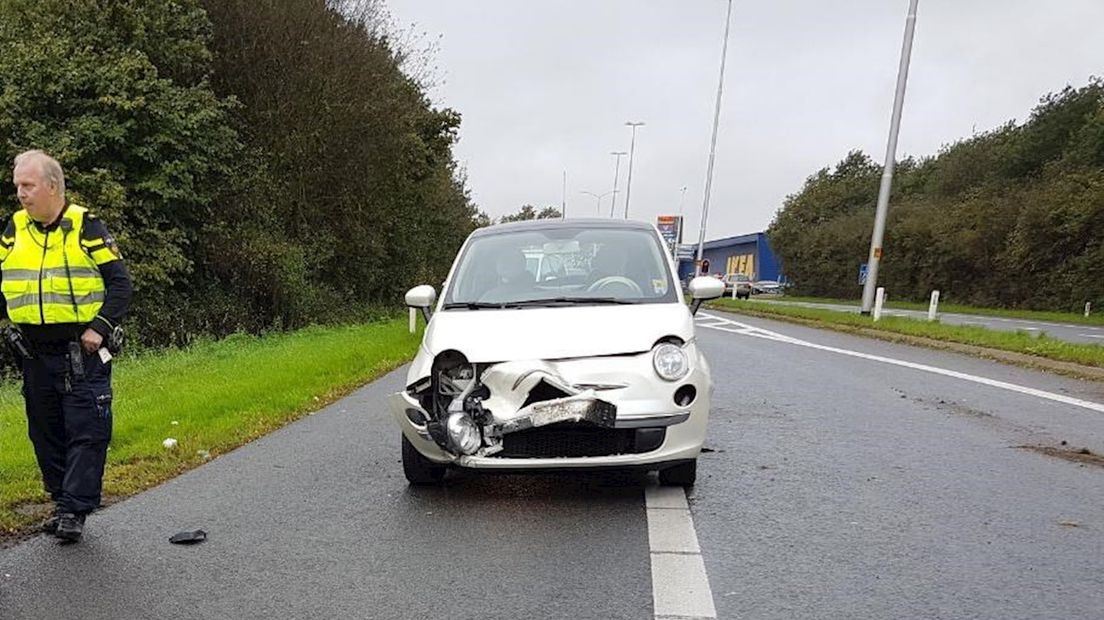 Ongeluk op afrit A1