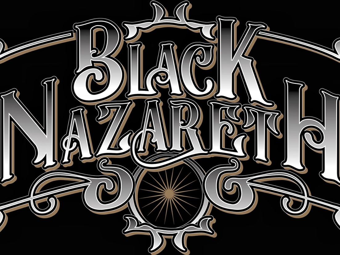 Het logo van de nieuwe Schiedamse rockband Black Nazareth.