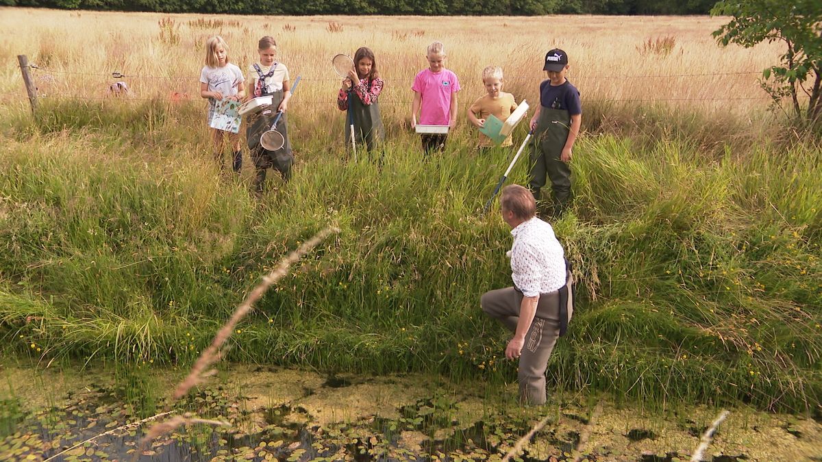 Kinderen leren waterberging Ootmaanlanden kennen