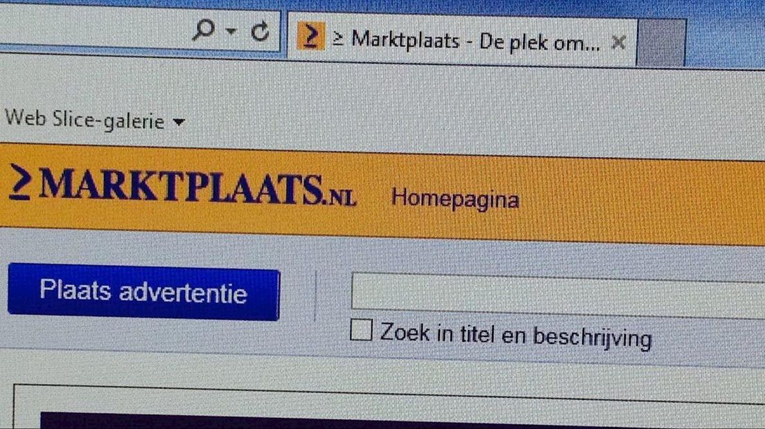 Oplichting via Marktplaats