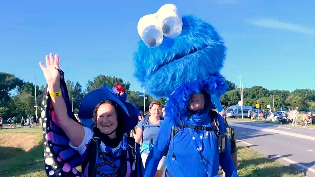 Peter loopt als koekiemonster.