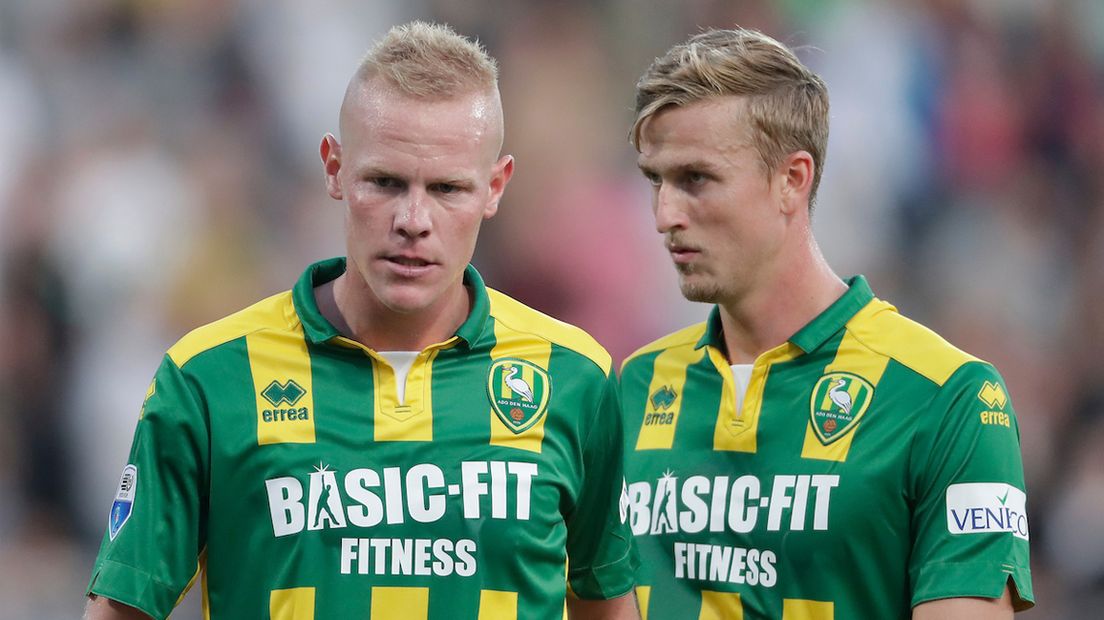 ADO-spelers Beugelsdijk en Meissner balen