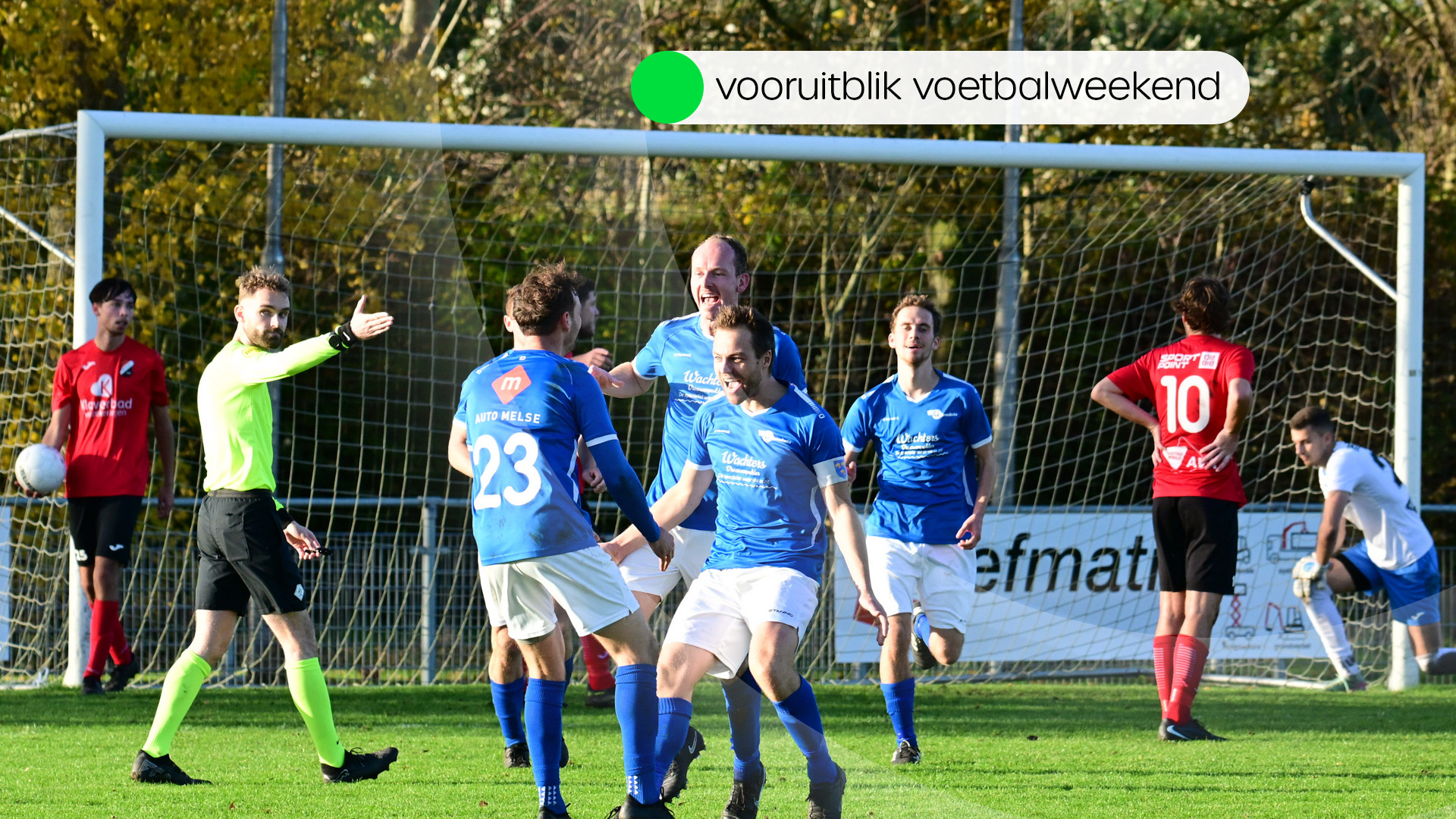 De bal rolt weer. Deze wedstrijden worden vanmiddag en morgen gespeeld in het amateurvoetbal