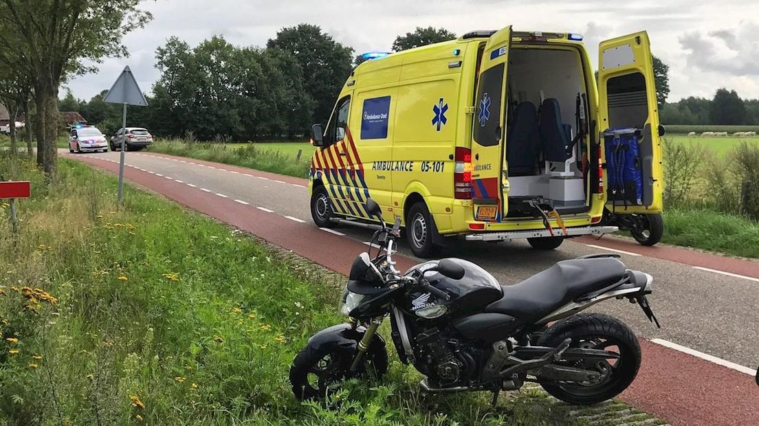 Motorrijdster gewond in Beuningen
