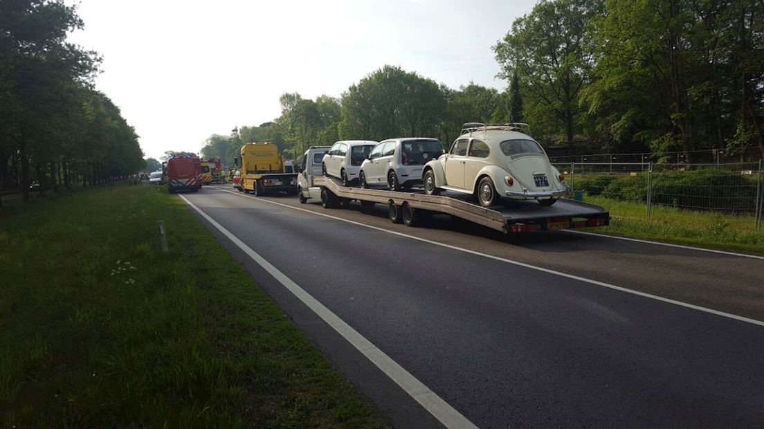 N35 bij Zwolle afgesloten na ongeluk