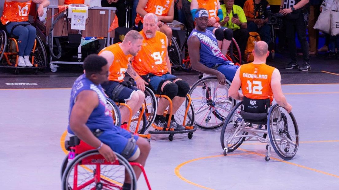 De rolstoelbasketbalfinale tussen Nederland en de Verenigde Staten