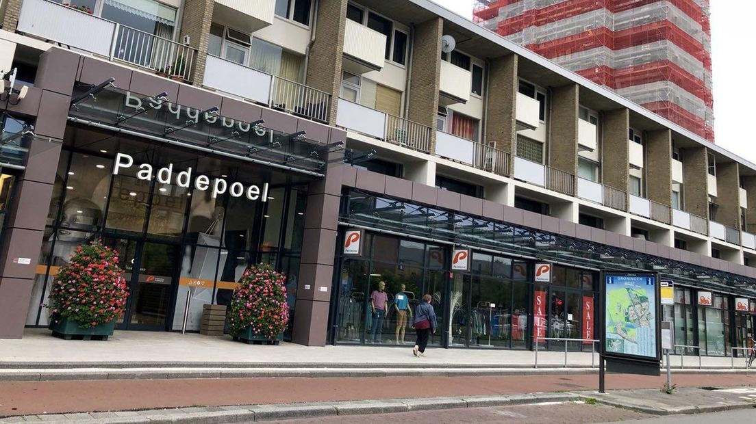 Winkelcentrum Paddepoel in de stad Groningen.