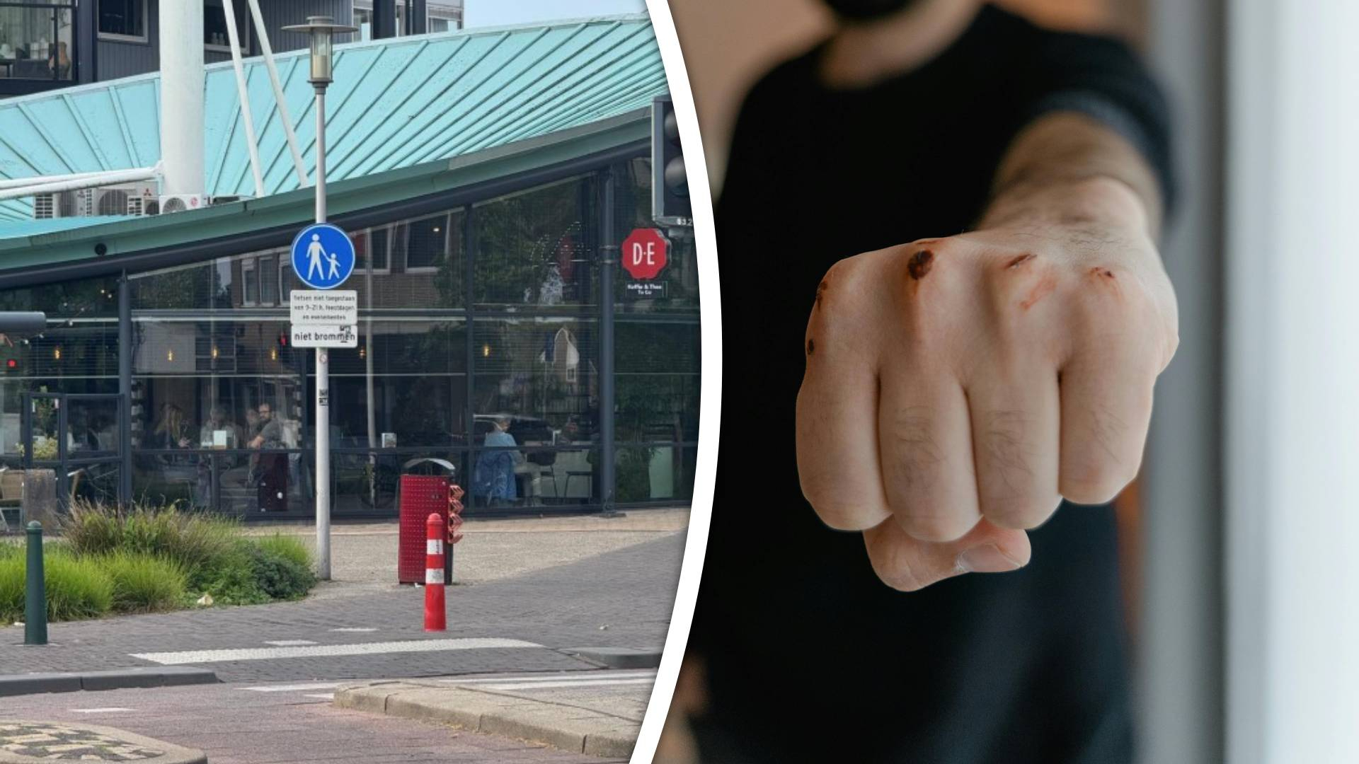 De politie is nog op zoek naar de jongen die de twee slachtoffers mishandelde