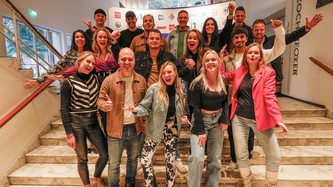 Finalisten van het landelijk Regio Songfestival op 4 november 2023