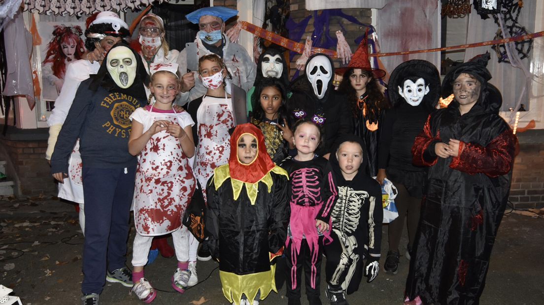 Halloween in de Lunterenstraat in Den Haag