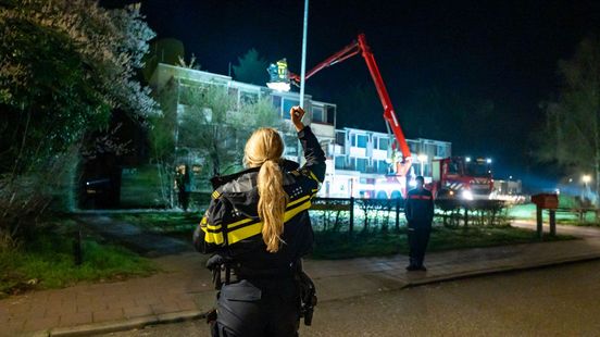 Vier tieners van dak leegstaand pand gehaald