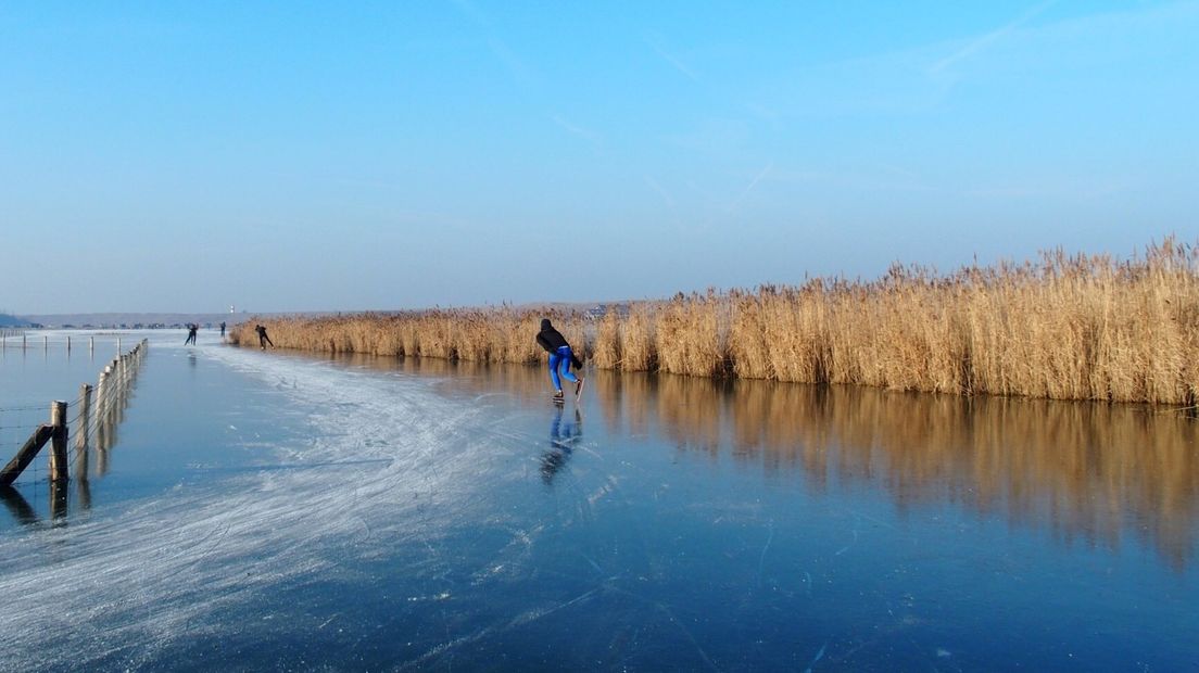 Schaatsplezier in Westkapelle