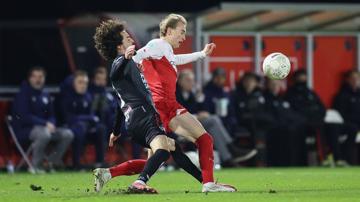 Jong FC Utrecht sluit het jaar af met een knappe overwinning op Helmond Sport