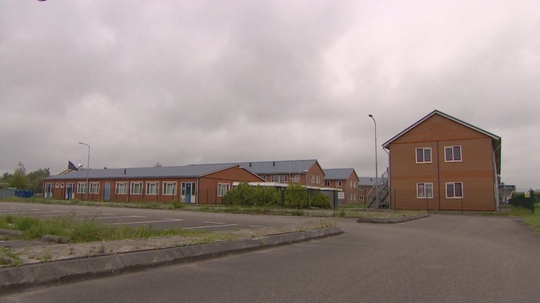 Het leegstaande azc in Goes, archieffoto