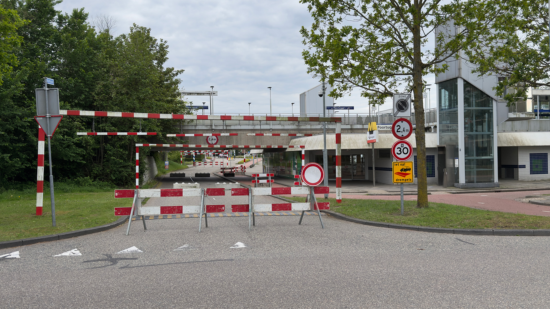 De tunnel is voorlopig afgesloten