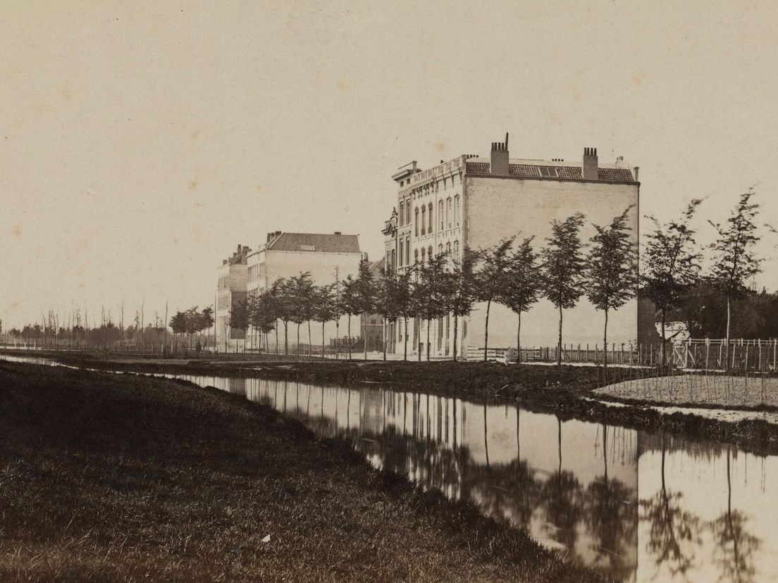 De Westersingel met Eendrachtsweg (ca 1865)