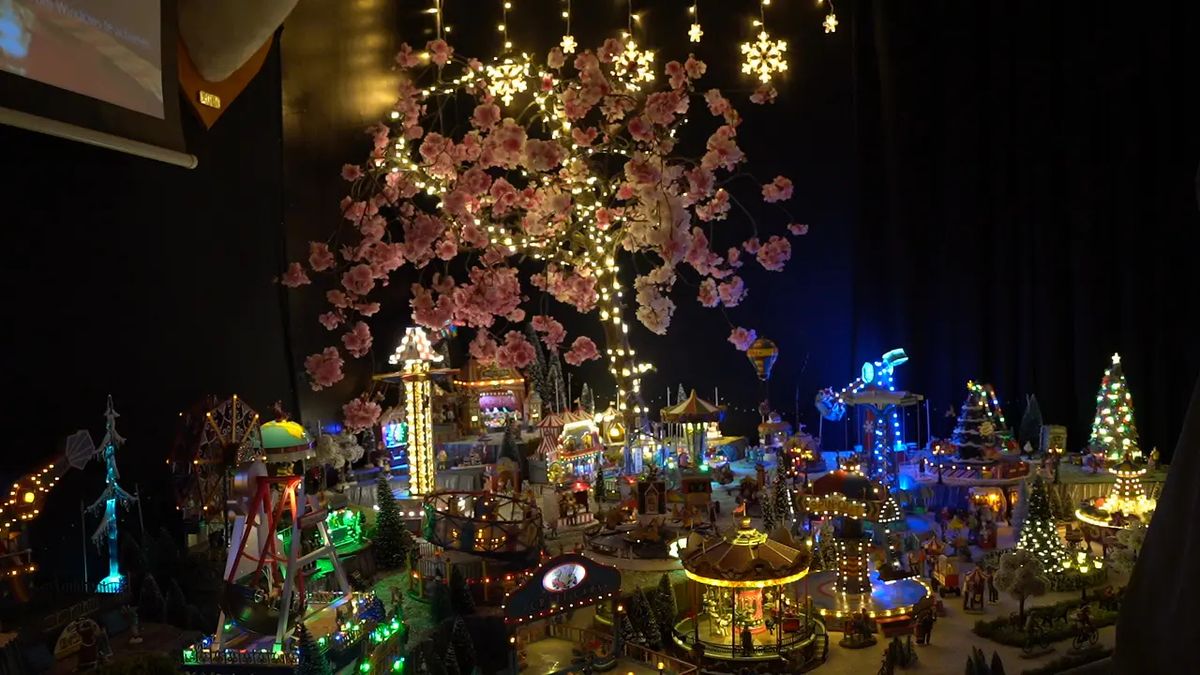 Het kerstdorp van Baukje en Richard in Joure wordt steeds groter: 