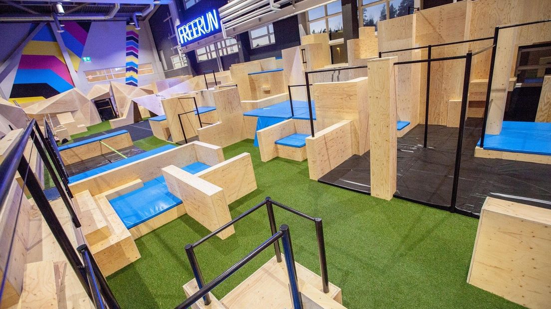 Een indoor freerun gym