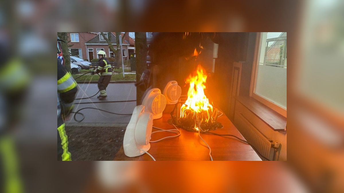 Haspel vliegt in brand op tafel in eetcafé Stroobos