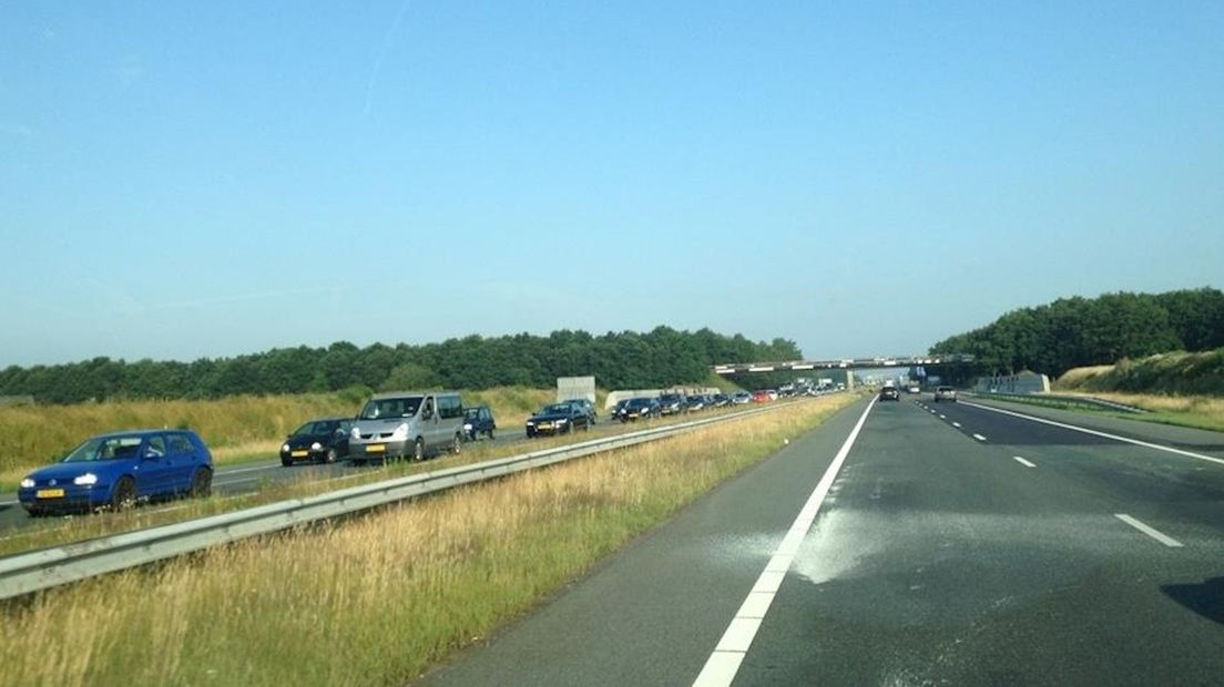 File op A35 bij Azelo