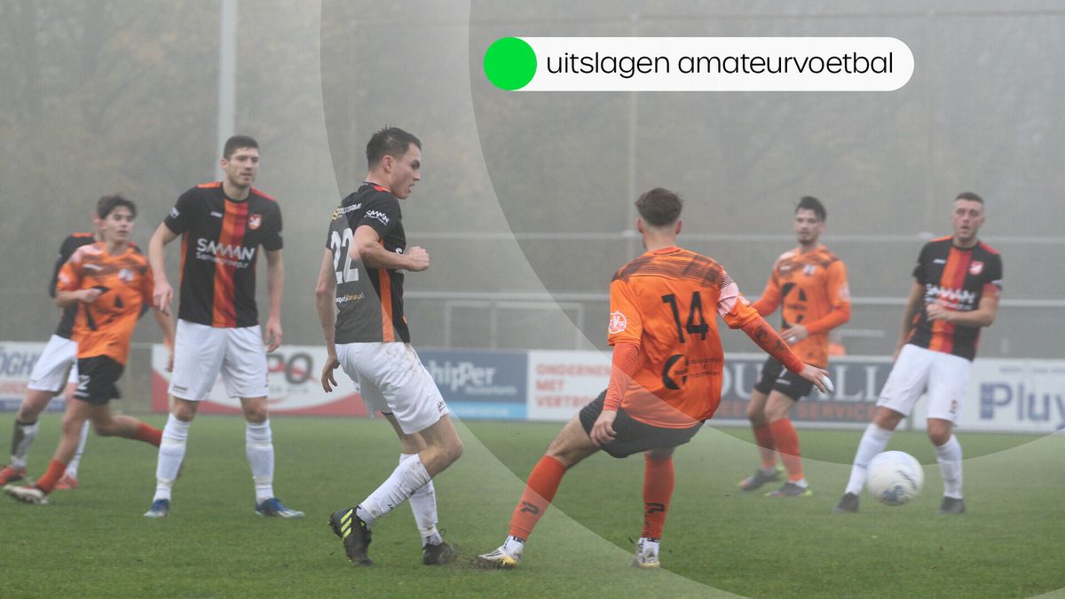 Uitslagen amateurvoetbal zaterdag 15 november