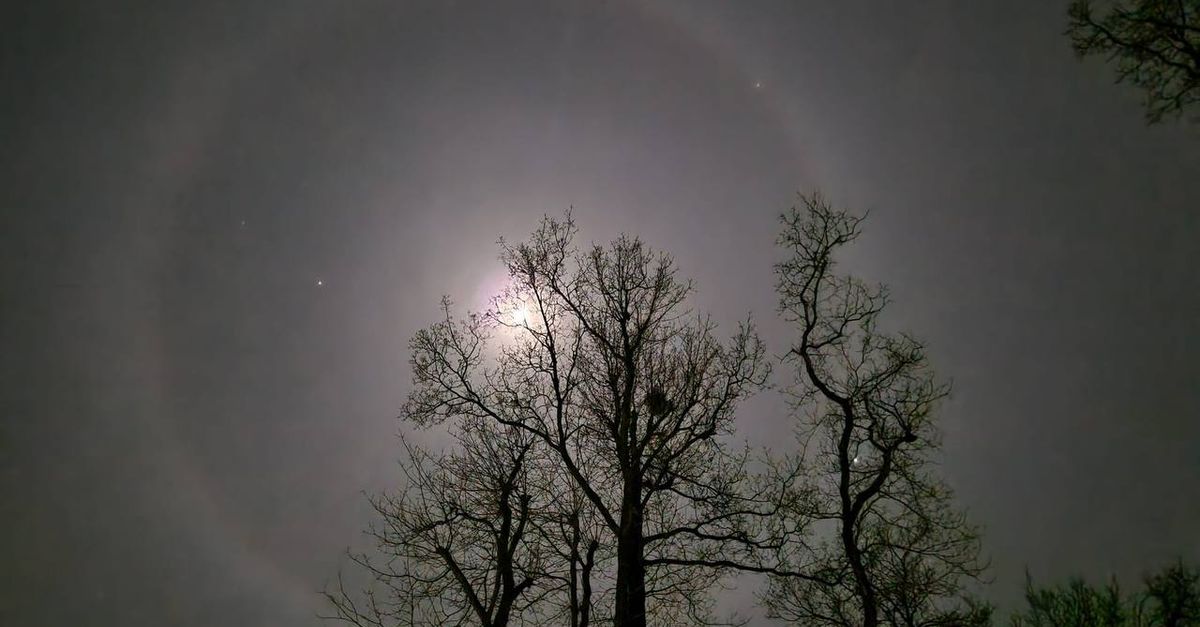 Kring van licht om de maan: heb jij het ook gezien? - RTV Drenthe