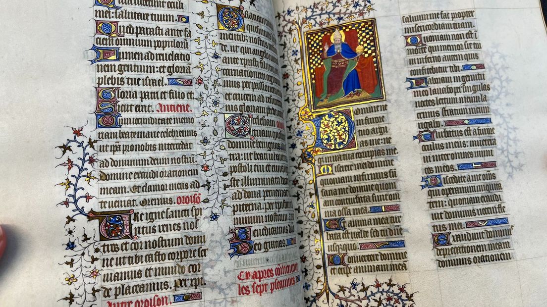 Pagina's uit het getijdenboek uit van Jean de Berry.