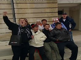 Feyenoordsupporters in Nancy in 2006