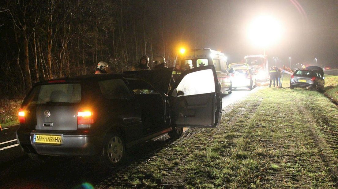 Kop-staartbotsing op N350