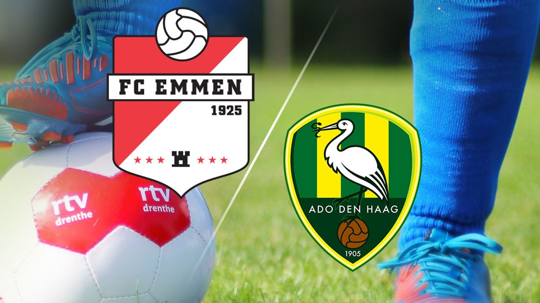Volg FC Emmen - ADO Den Haag van minuut tot minuut
