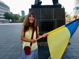 Strijdbare Stanislava uit Oekraïne elke dag te vinden bij beeld Zadkine: 'Soms sta ik hier met bonzend hart'