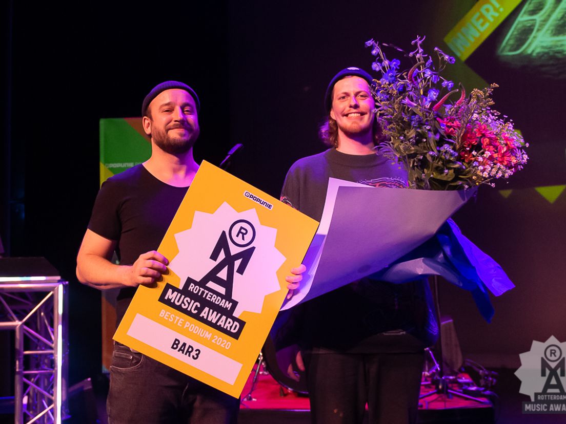 Bar3 wint in de categorie beste poppodium