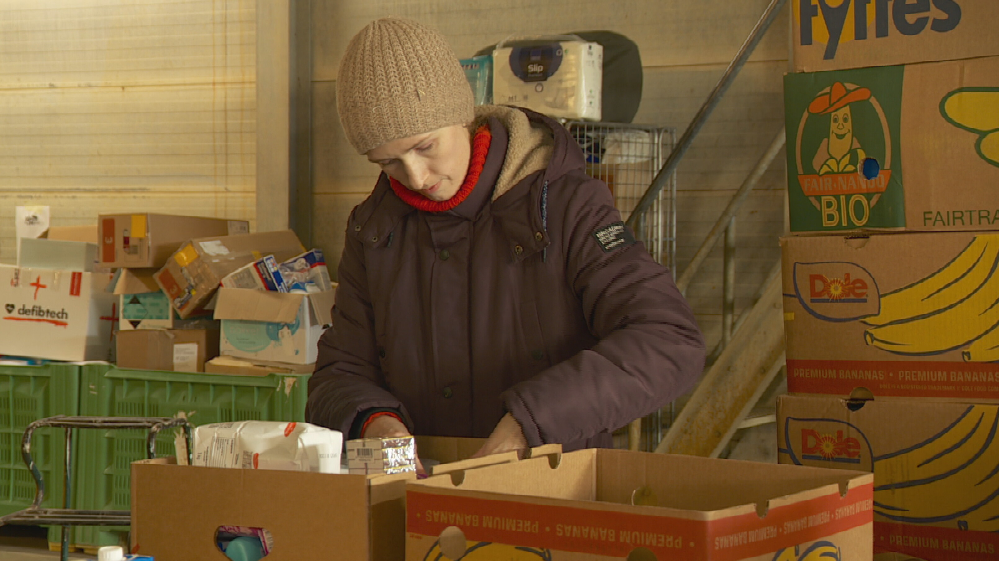 Fryske bananedoazen mei helpguod moatte Oekraïners de winter trochhelpe