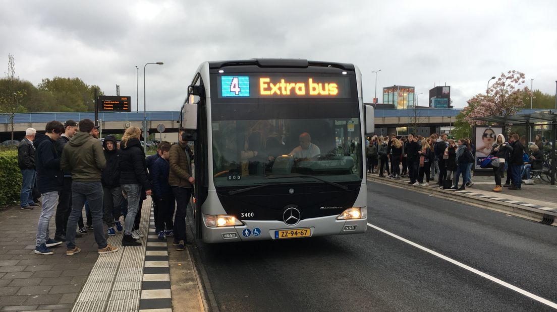 Gedurende de TT-week rijden er extra bussen in en om Assen (Rechten: OV-Bureau Groningen Drenthe)