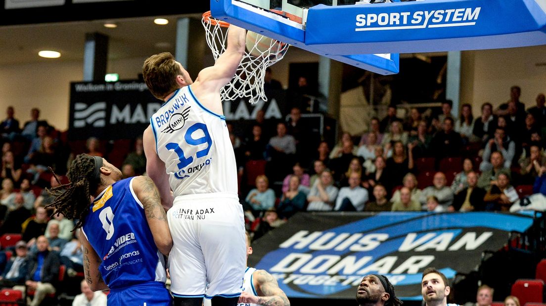 Willem Brandwijk in actie namens Donar