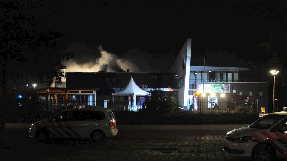 Bij de brand in de discotheek kwam veel rook vrij