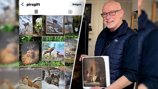 Hans ziet kopieën van zijn eigen schilderijen tegen bodemprijzen te koop staan
