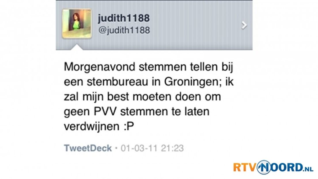 de bewuste tweet