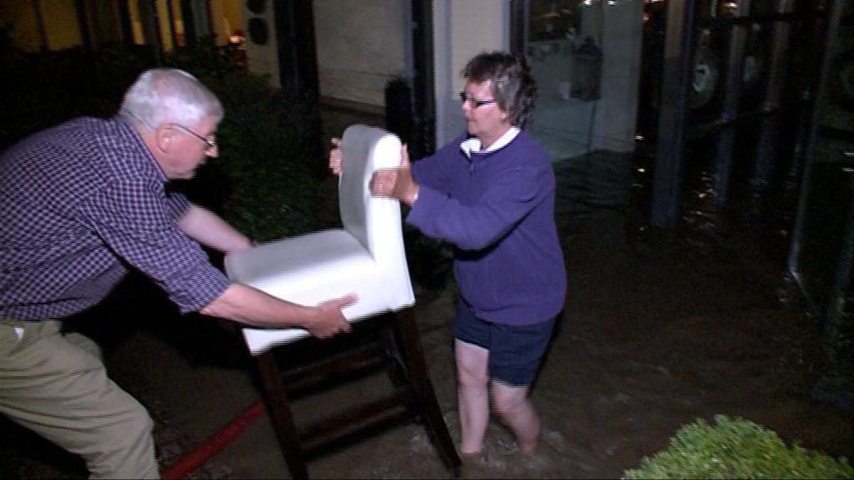 Deel van Slenaken onder water na hevig noodweer